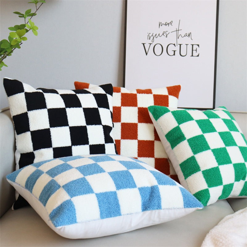 Checkered pillow case hotsell