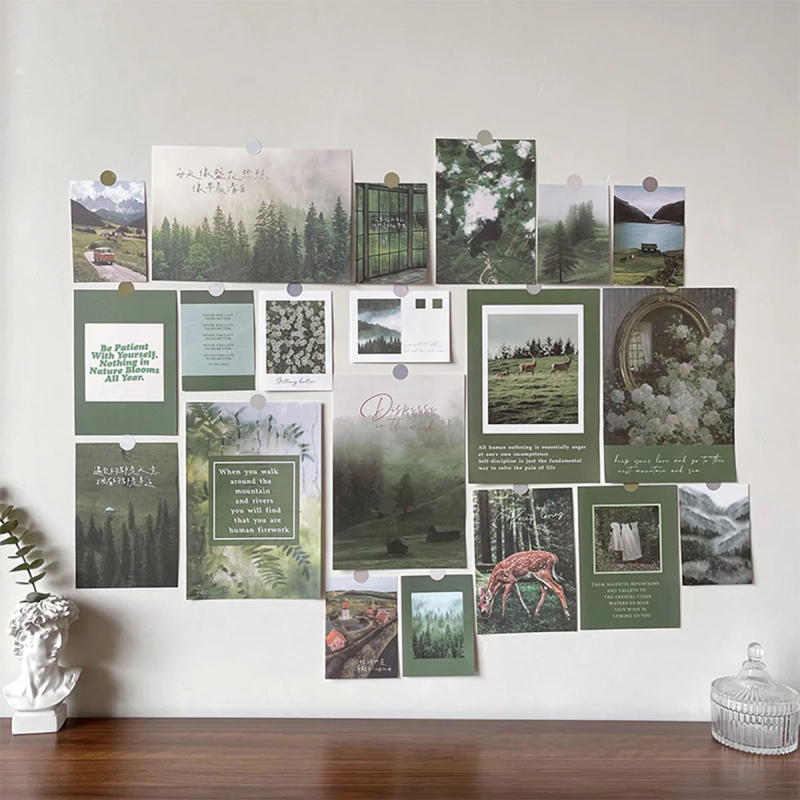 Desk Wall Collage | Aesthetic Room Decor