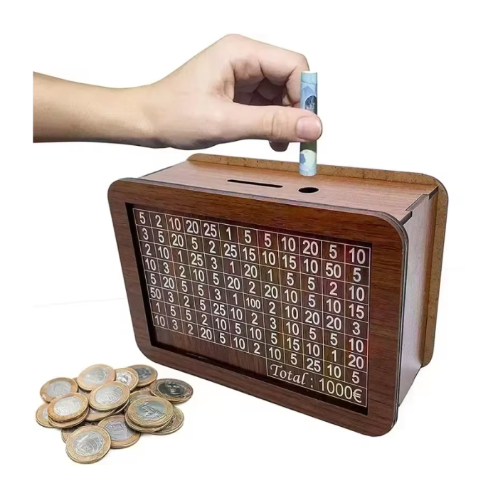 Wooden Money Saving Box | Aesthetic Room Decor