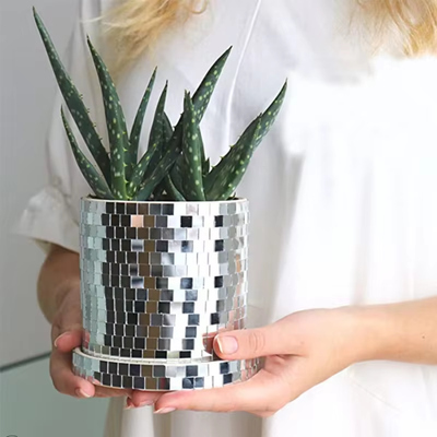 Disco Party Flower Pot | Aesthetic Room Decor