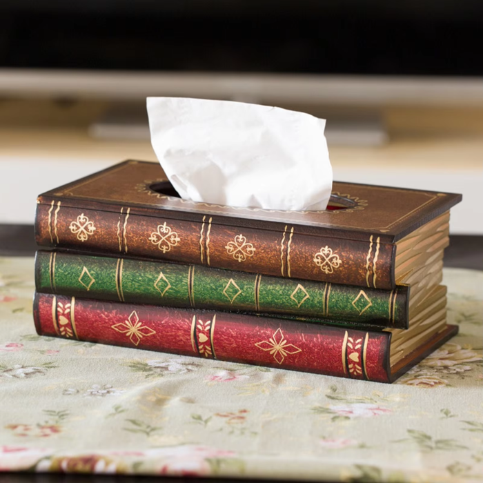 Dark Academia Tissue Box | Aesthetic Room Decor