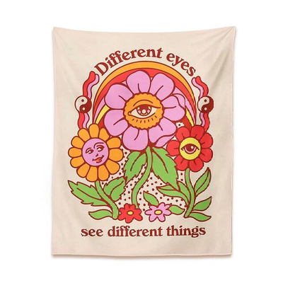 Indie Flower Tapestry | Aesthetic Room Decor