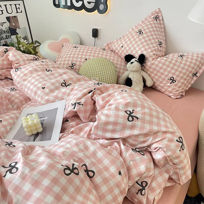 Bow Tie Bedding Set | Aesthetic Room Decor