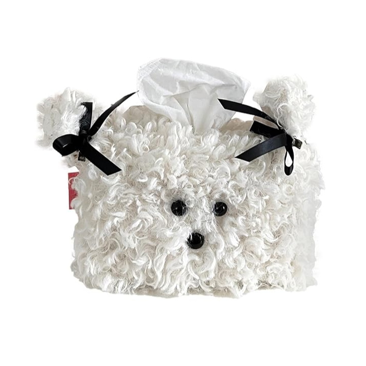 Plush Puppy Tissue Box | Aesthetic Room Decor