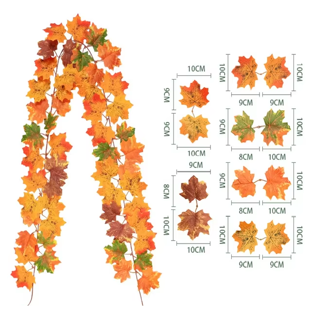 Maple Leaf Garland | Aesthetic Room Decor