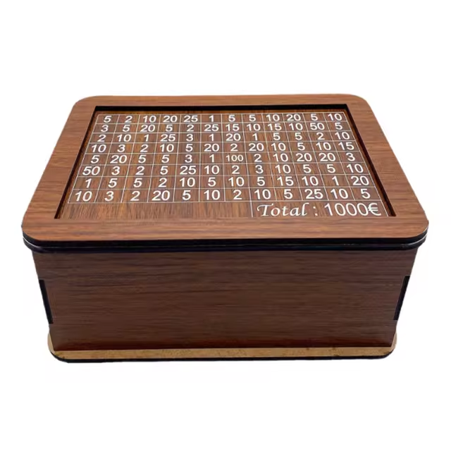 Wooden Money Saving Box | Aesthetic Room Decor