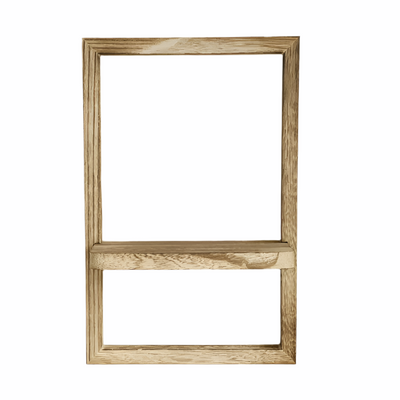 Wooden Framed Shelf | Aesthetic Room Decor