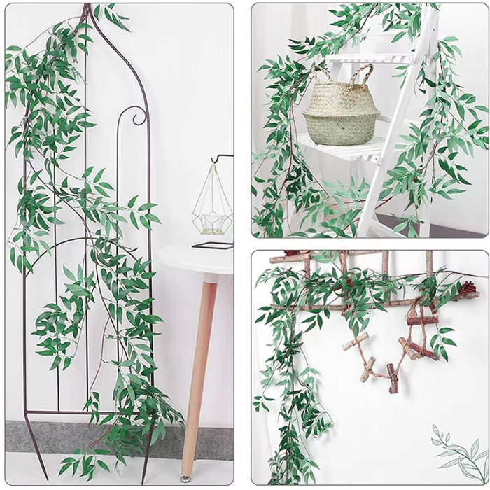 Artificial Willow Leaf Garland | Aesthetic Room Decor