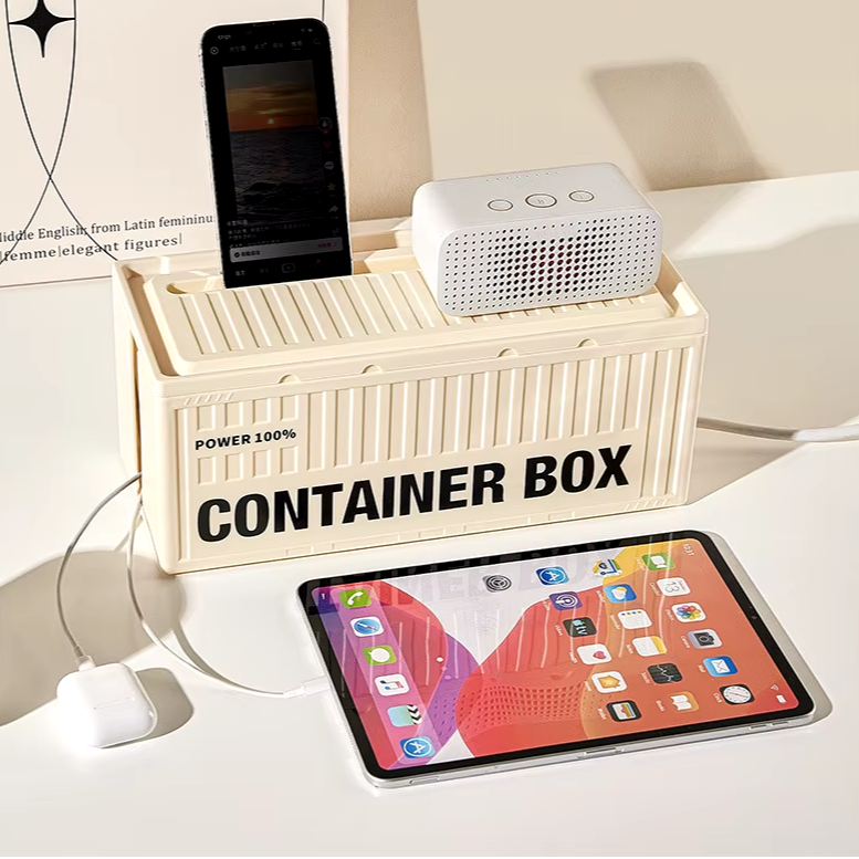 Shipping Container Cable Organizer | Aesthetic Room Decor