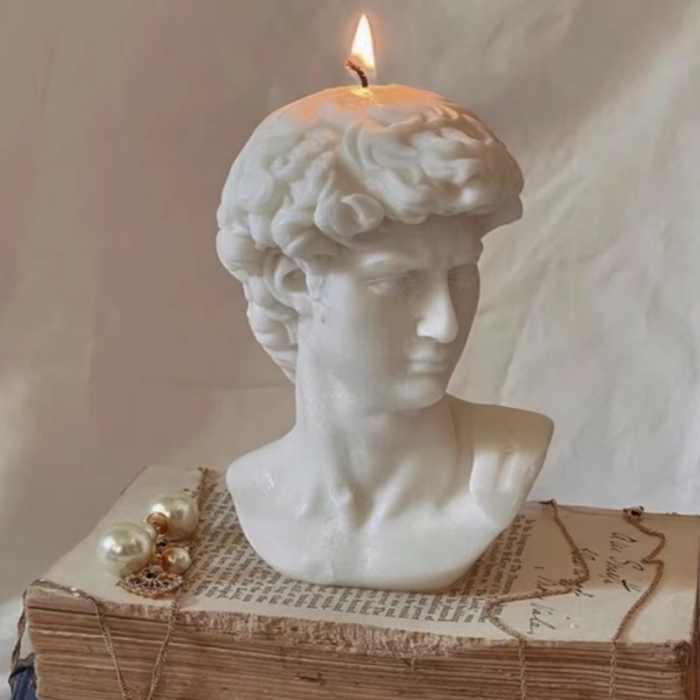 David Statute Candle | Aesthetic Room Decor