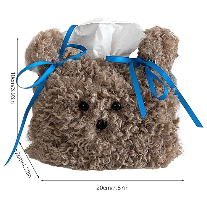 Plush Puppy Tissue Box | Aesthetic Room Decor