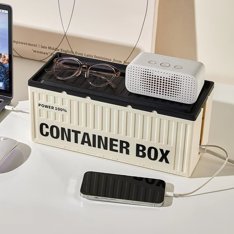 Shipping Container Cable Organizer | Aesthetic Room Decor