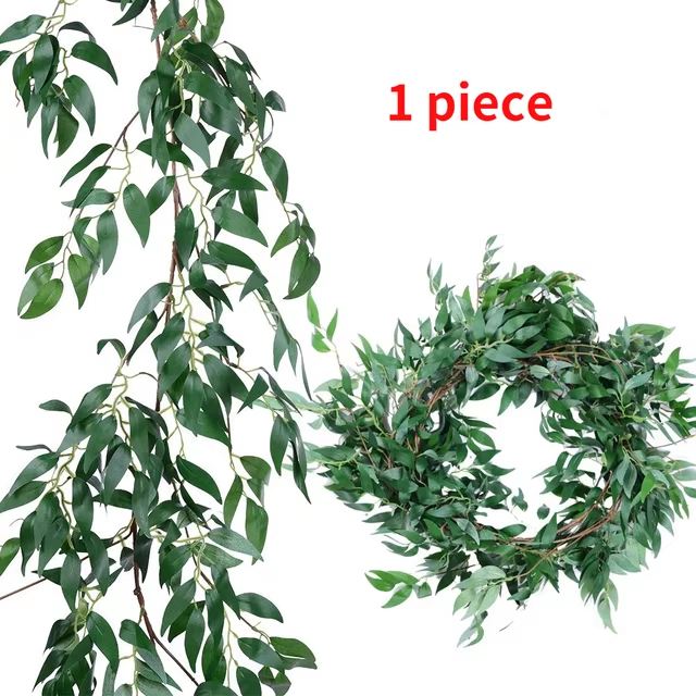 Artificial Willow Leaf Garland | Aesthetic Room Decor