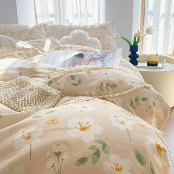  Reversible Floral Bedding Set | Aesthetic Room Decor