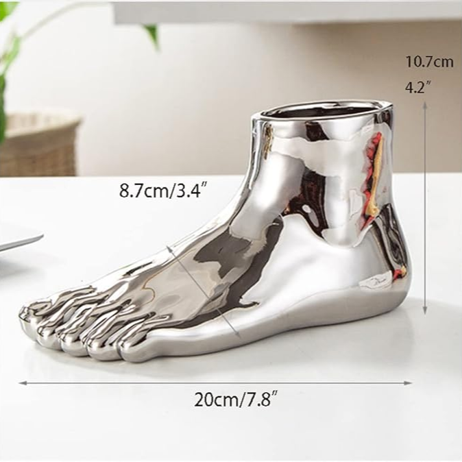 Foot Shaped Vase | Aesthetic Room Decor