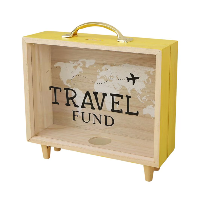 Travel Fund Piggy Bank | Aesthetic Room Decor