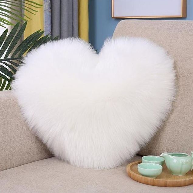 Plushy Heart Shape Pillow | Aesthetic Room Decor