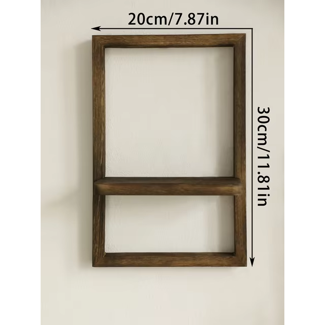 Wooden Framed Shelf | Aesthetic Room Decor