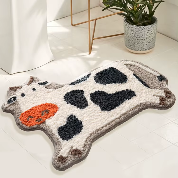 Kawaii Cow Rug | Aesthetic Room Decor