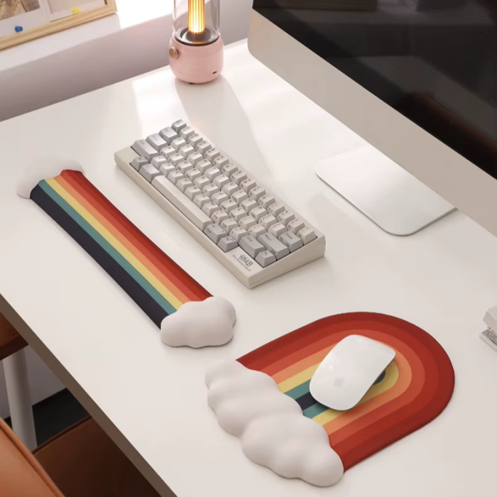 Rainbow Wrist Rest | Aesthetic Room Decor