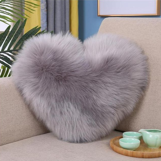 Plushy Heart Shape Pillow | Aesthetic Room Decor