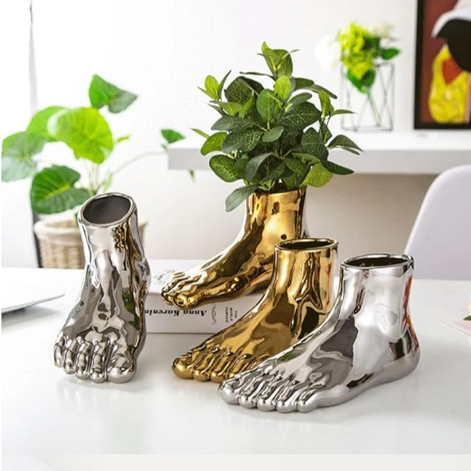 Foot Shaped Vase | Aesthetic Room Decor