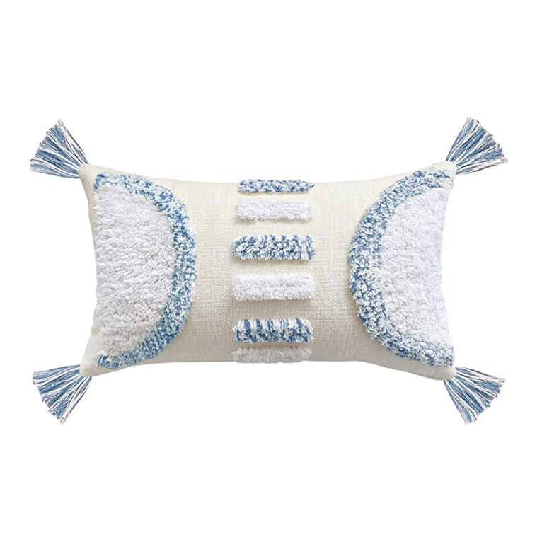 Nordic Blue Pillow Case | Aesthetic Room Decor