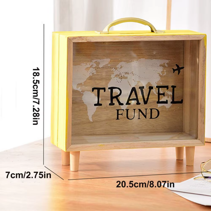 Travel Fund Piggy Bank | Aesthetic Room Decor