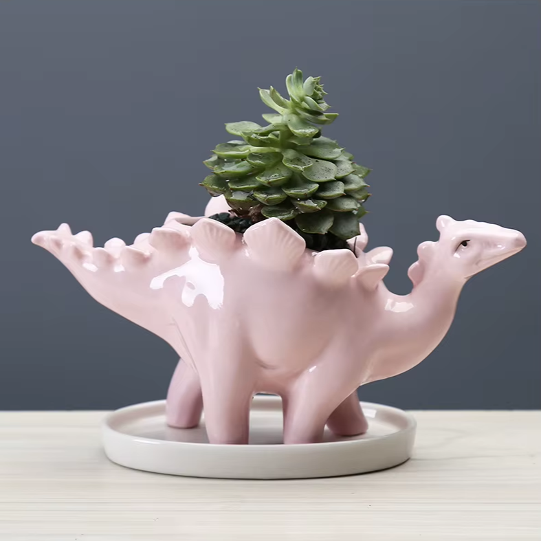 Stegosaurus Flower Pot | Aesthetic Roomcore