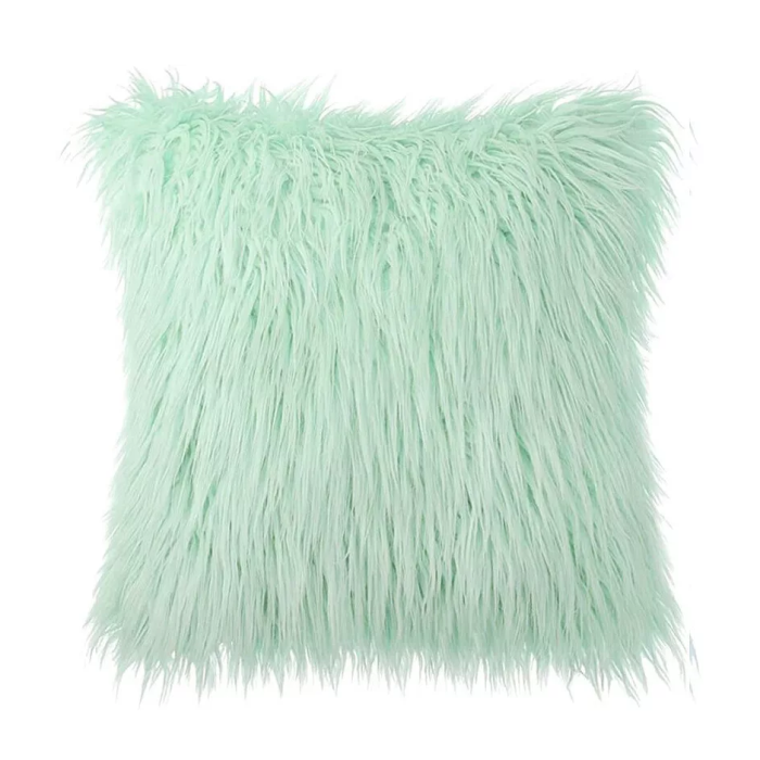 Hairy Fur Pillow Cover | Aesthetic Room Decor