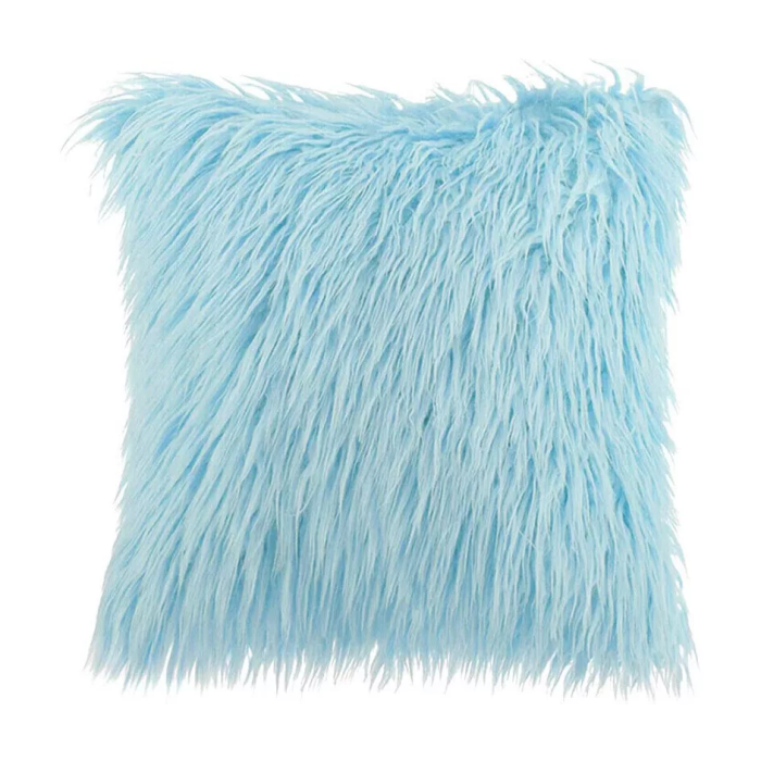 Hairy Fur Pillow Cover | Aesthetic Room Decor