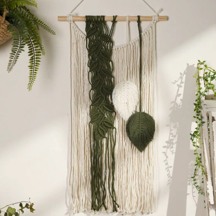 Green Boho Hanging | Aesthetic Room Decor