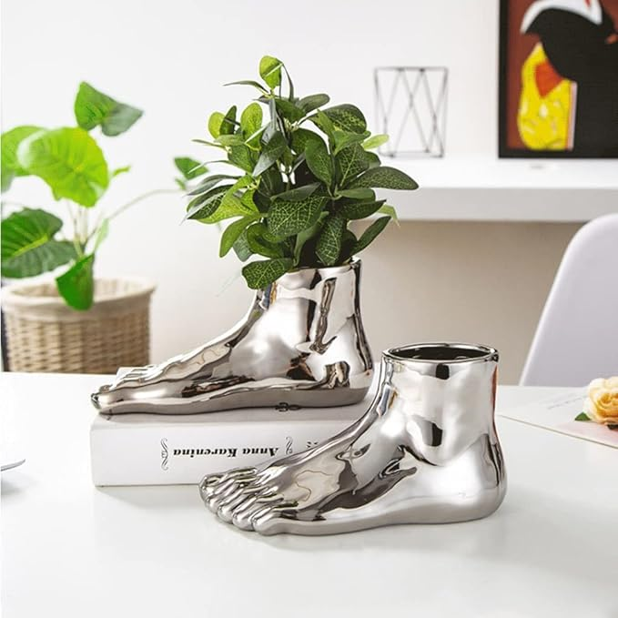 Foot Shaped Vase | Aesthetic Room Decor