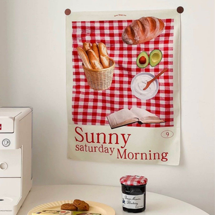 Sunday Breakfast Tapestry | Aesthetic Room Decor