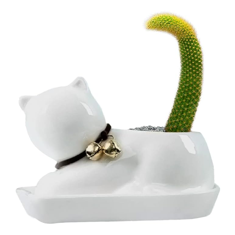 Lazy Cat Planter | Aesthetic Room Decor