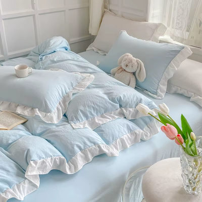 Soft Girl Bedding Set | Aesthetic Room Decor