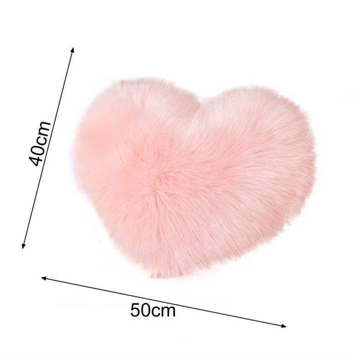 Plushy Heart Shape Pillow | Aesthetic Room Decor