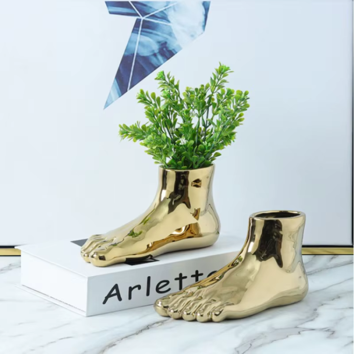 Foot Shaped Vase | Aesthetic Room Decor