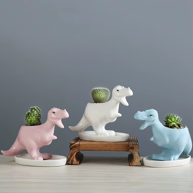 T-Rex Flower Pot | Aesthetic Room Decor