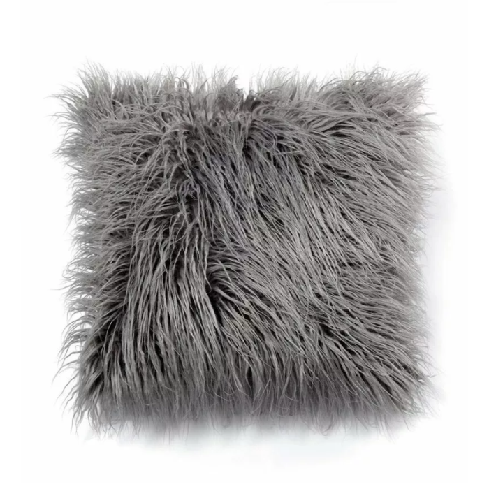 Hairy Fur Pillow Cover | Aesthetic Room Decor