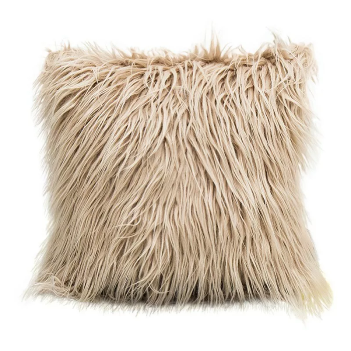 Hairy Fur Pillow Cover | Aesthetic Room Decor