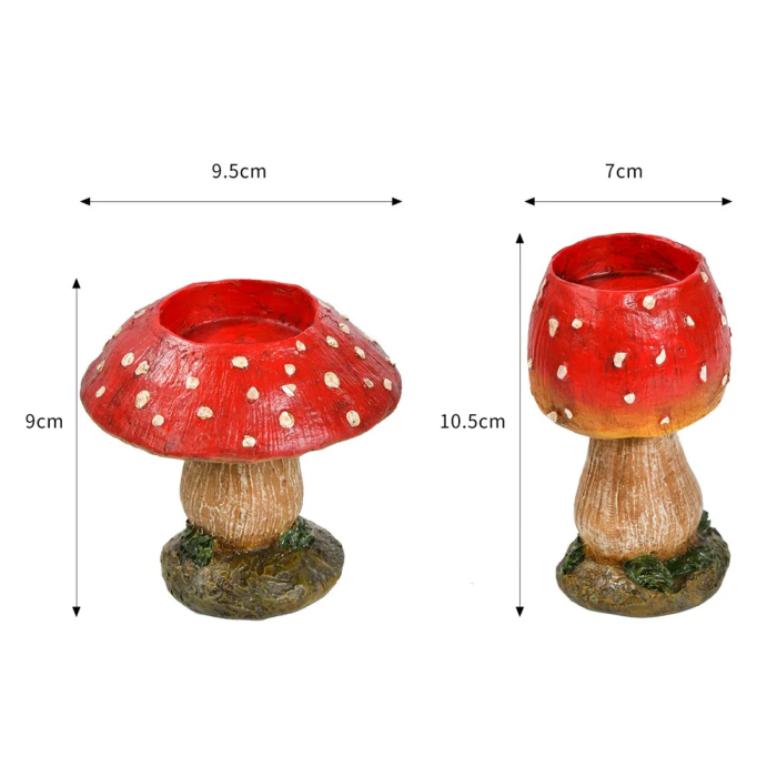 Mushroom Candle Holders | Aesthetic Room Decor