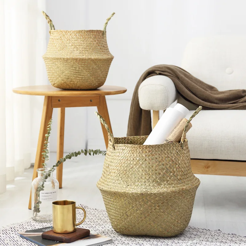 Rattan Plant Holder | Aesthetic Room Decor