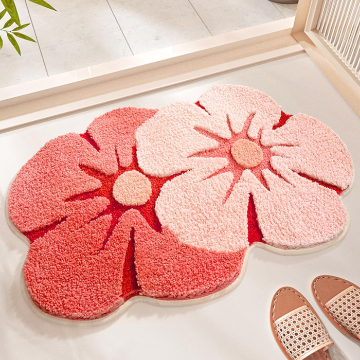 Retro Flowers Rug | Aesthetic Room Decor