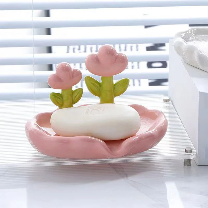 Flower Shape Soap Holder | Aesthetic Room Decor