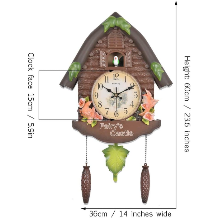 Fairycore Cuckoo Clock | Aesthetic Room Decor