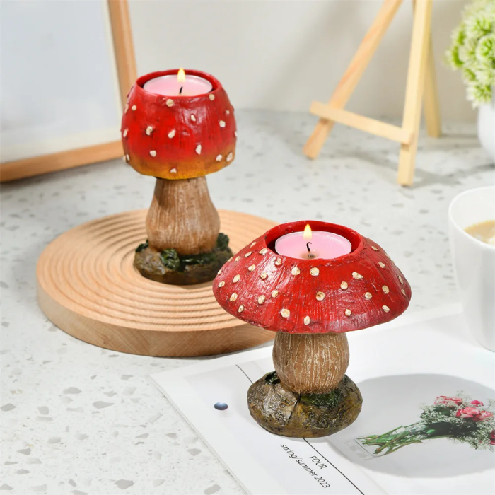 Mushroom Candle Holders | Aesthetic Room Decor