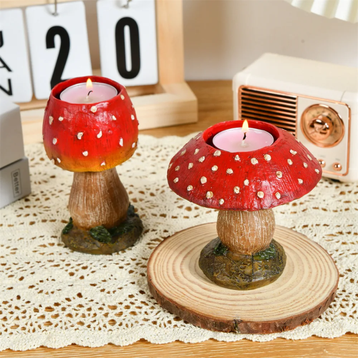 Mushroom Candle Holders | Aesthetic Room Decor