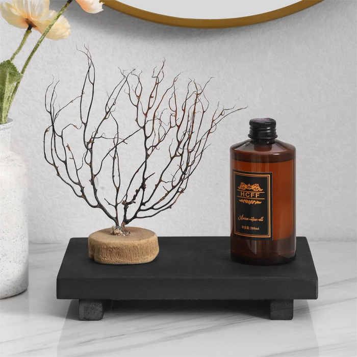 Decorative Wooden Tray | Aesthetic Room Decor