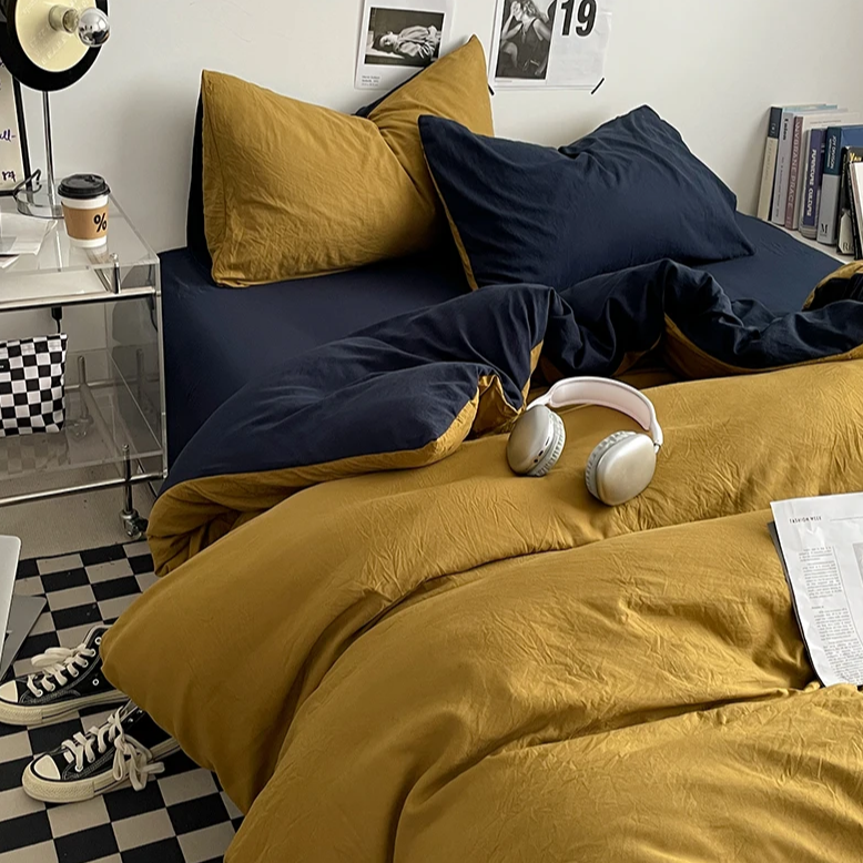 Dual-Tone Bedding Set | Aesthetic Room Decor